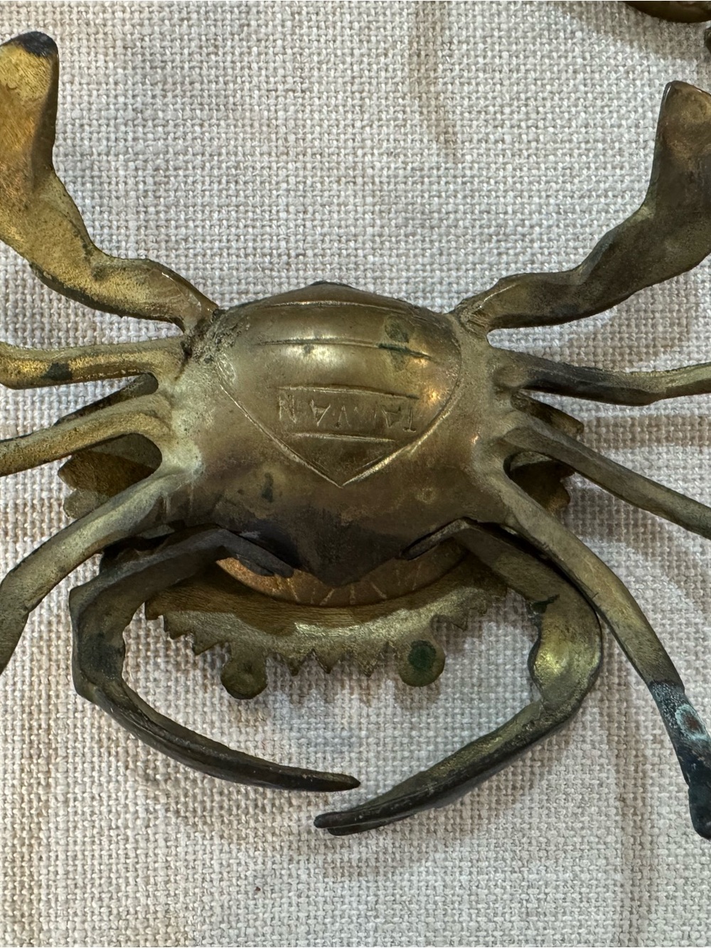 3 Bronze Crab Ash Trays Sculpture Figure 7x3 1/2” - Picture 8 of 11